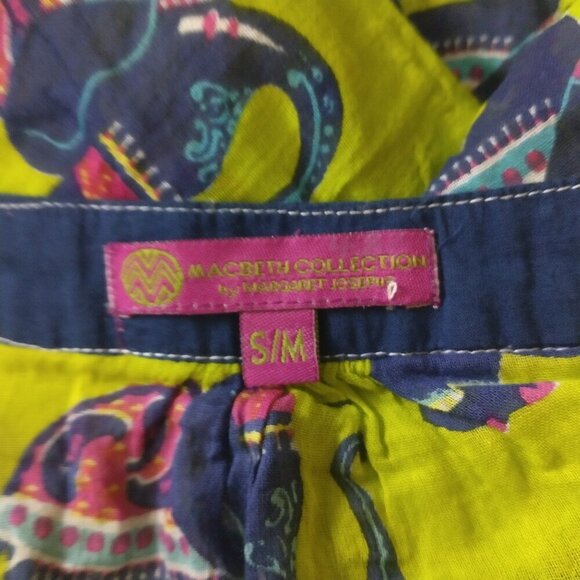 Macbeth Collection by Margaret Josephs 3/4 Sleeve Semi Sheer Elephant Swim Cover - Picture 6 of 7